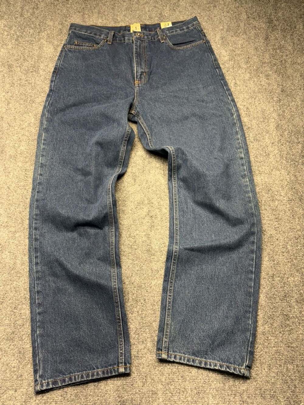 Red Head Brand Co Men's Jeans Size 34x30 Blue, Relaxed Fit, Straight Leg, Denim